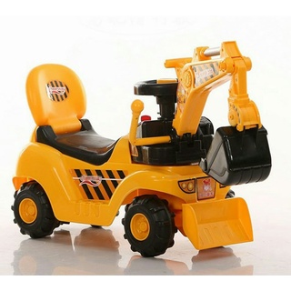 Xe cẩu máy xúc chòi chân có nhạc 2 trong 1 cho bé