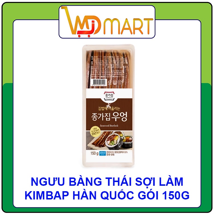 Ngưu bàng thái sợi Jongga Hàn quốc làm kimbap gói 150g