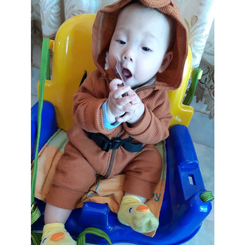 Ghế xích đu KÈM ĐAY TREO cao cấp cho bé Jumper kids