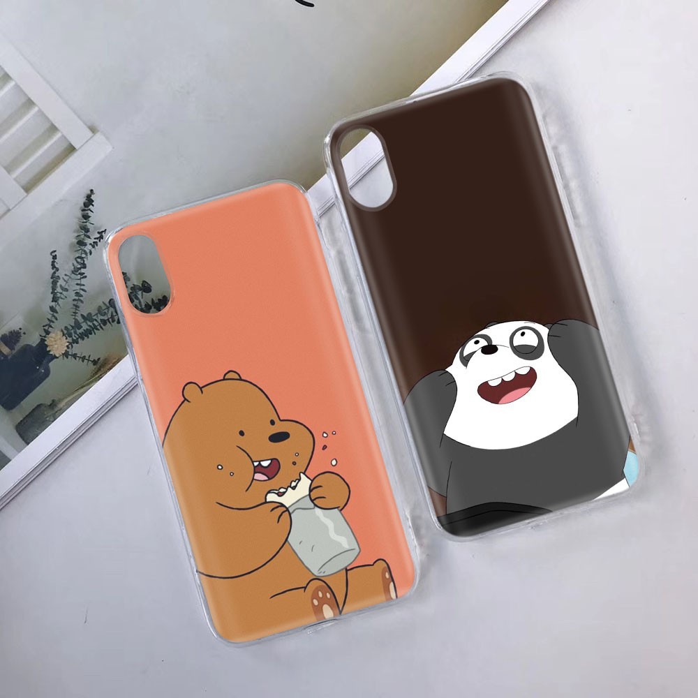 Ốp Điện Thoại Trong Suốt Họa Tiết We Bare Bear Cho Asus Zenfone 4 Selfie 3s Pro 3 Zoom Max Plus Pegasus 4s Tb147