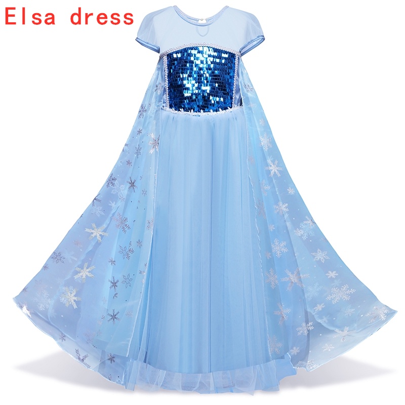 Váy đầm công chúa Elsa xinh xắn và đáng yêu cho bé Váy