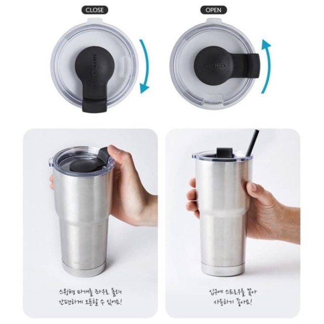 [LOCK&LOCK]LY GIỮ NHIỆT SWING TUMBLER 700ML -LHC4137