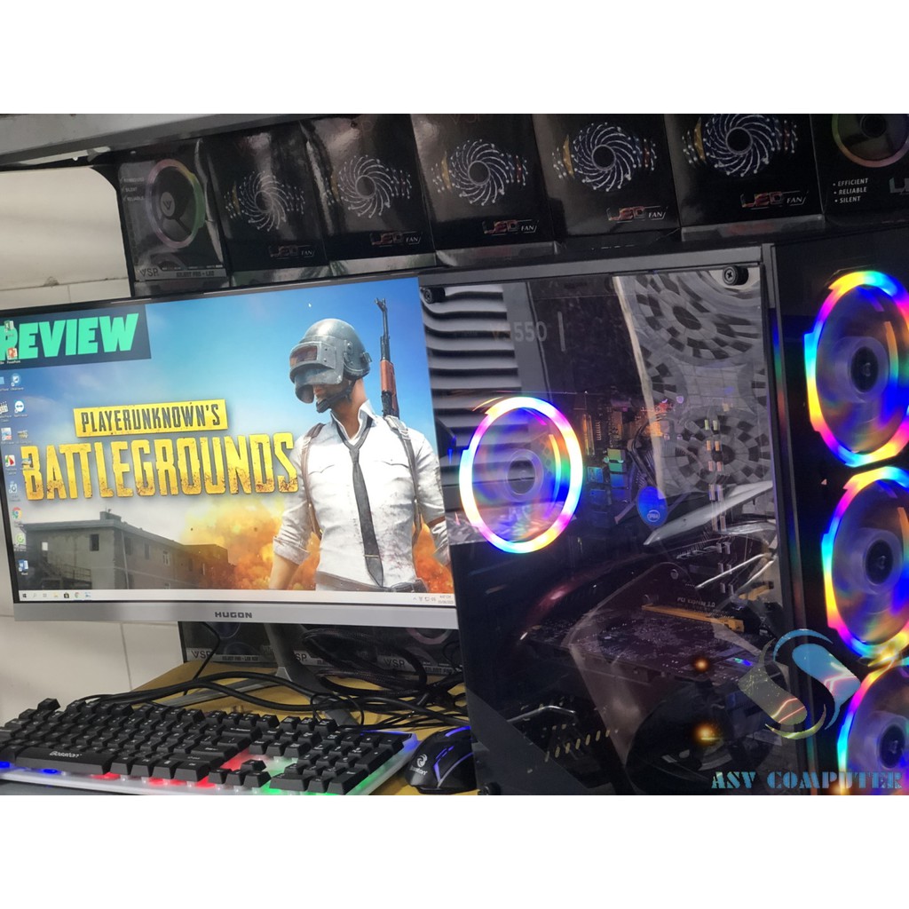 Máy tính chơi game LMHT, FIFA4, GTA5, PUBG tốc độ RAM 8G VGA RX 560 4G + màn hình cong 24in full HD nguyên bộ | WebRaoVat - webraovat.net.vn