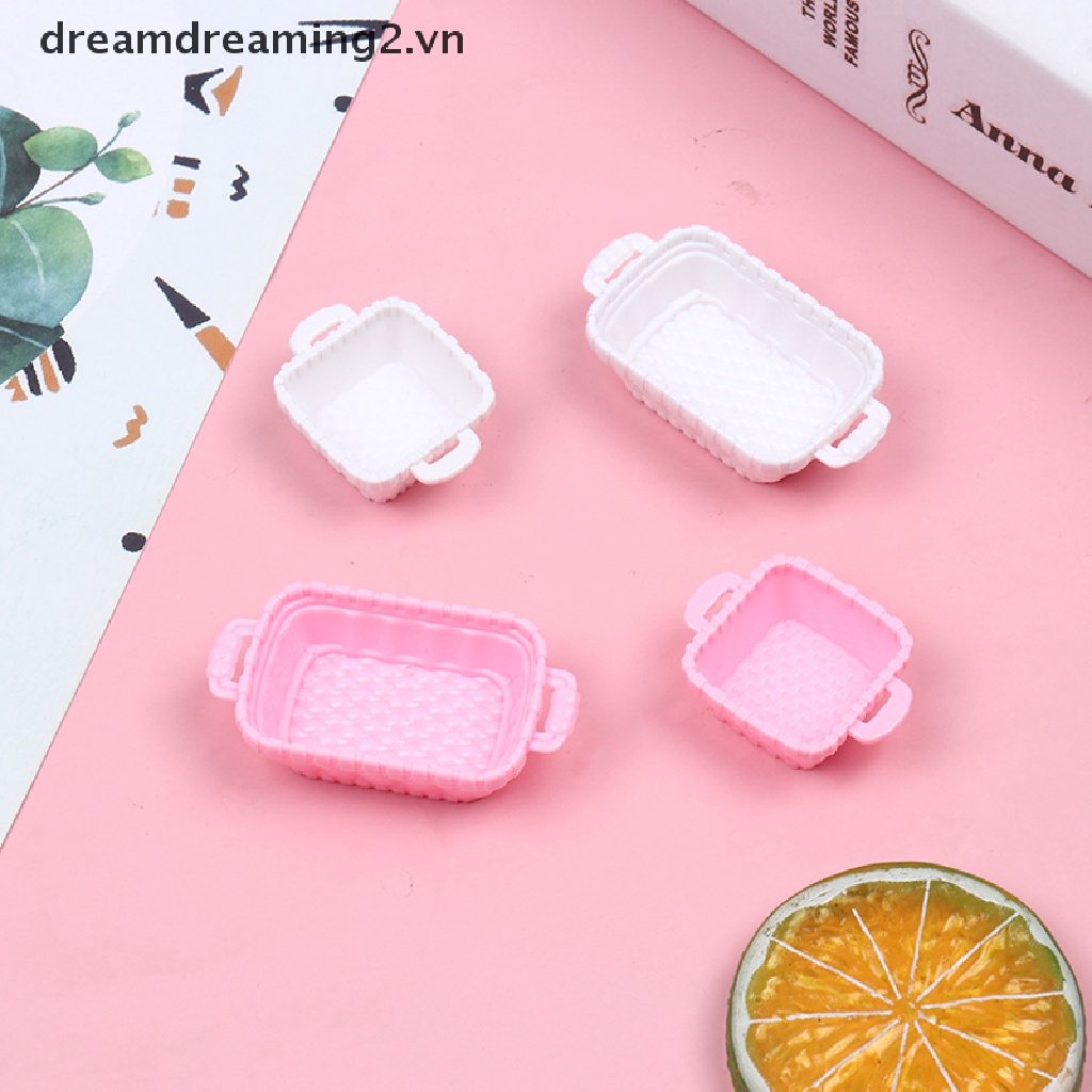 Bộ 4 Giỏ Đựng Thức Ăn mini Thân Thiện Với Môi Trường Dễ Thương Cho Búp Bê