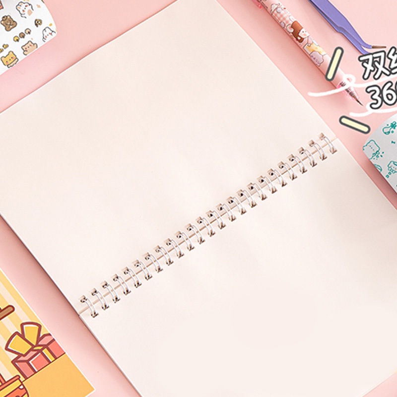 Set 40 Tờ Giấy A5/A4 Họa Tiết Hoạt Hình Dễ Thương Cho Học Sinh