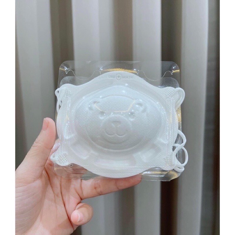 Set 3 chiếc khẩu trang  3D UNI MASK cho bé 0-3 tuổi - Khẩu trang cho bé sơ sinh kháng khuẩn - TIÊU CHUẨN NHẬT BẢN