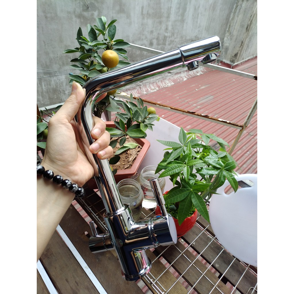 Vòi rửa bát 3 đường nước