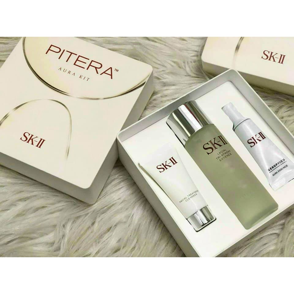 Set dưỡng trắng da 3 món SK-II Mini PITERA AURA KIT Nhật Bản