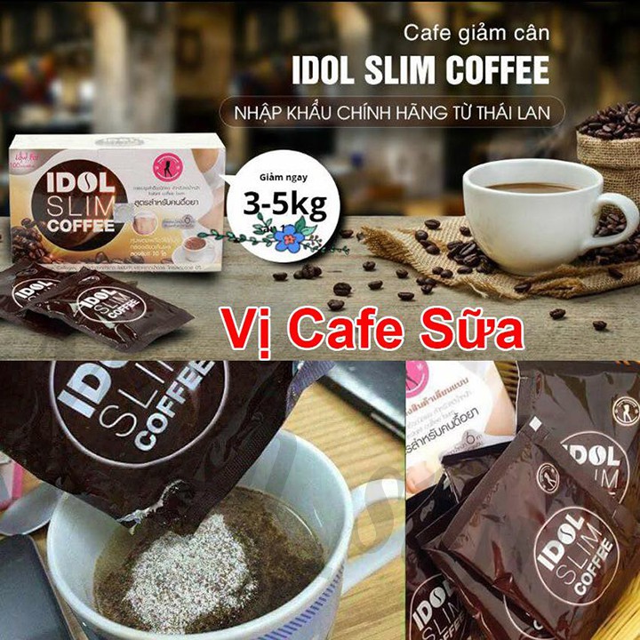 (Hộp 10 gói) CÀ PHÊ GIẢM CÂN THÁI LAN IDOLE SLIM COFFE_MaskStore4 | BigBuy360 - bigbuy360.vn