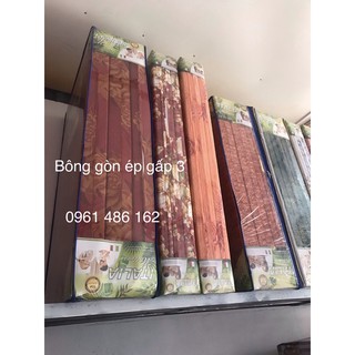 Nệm Bông gòn ép gấp 3 - Bảo hành 5 năm - freeship hcm