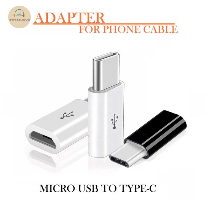 Đầu chuyển đổi cổng Micro USB sang type-C cho điện thoại Android