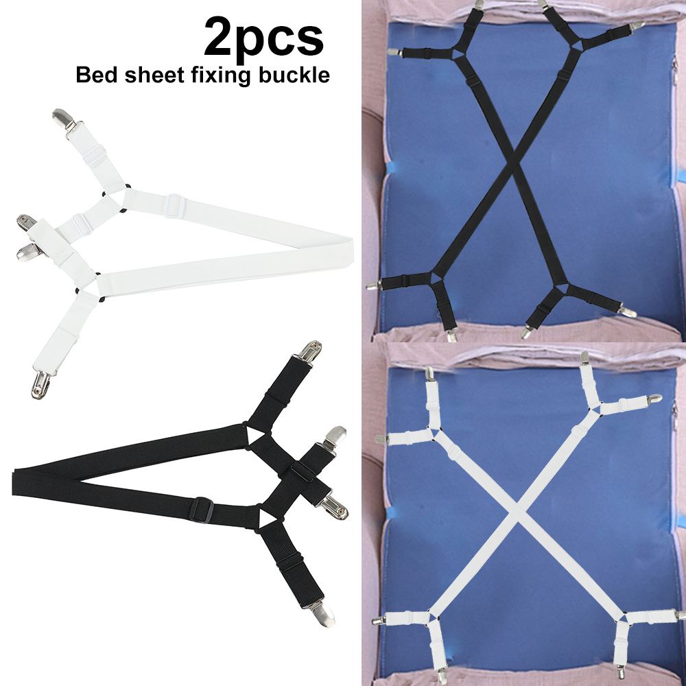 Dây Kẹp Ga Giường Co Giãn Chống Trượt Nhiều Màu Sắc Tùy Chọn Dành Cho Gia Đình