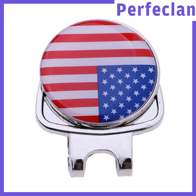 [Perfeclan] Găng Tay Đánh Dấu Bóng Golf Mini Từ Tính Bằng Hợp Kim Kẽm Cao Cấp Có Kẹp Gắn