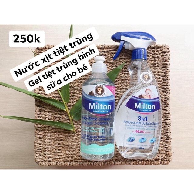 Gel/xịt tiệt trùng Milton (Bill Chemist Úc)