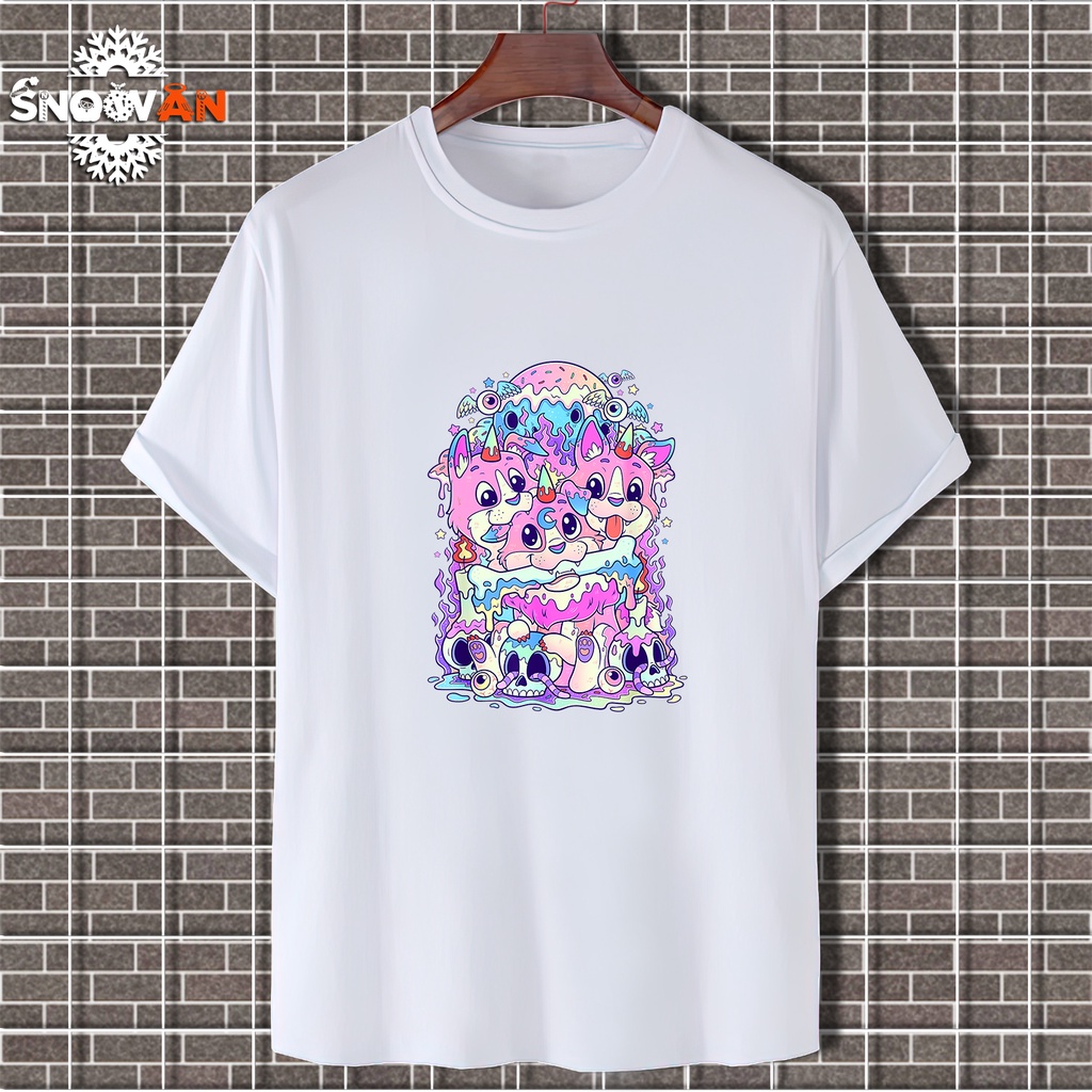 Áo phông Pastel Goth cute và chó ba đầu Cerberus đáng sợ kèm dễ thương | Áo cho cả nam và nữ