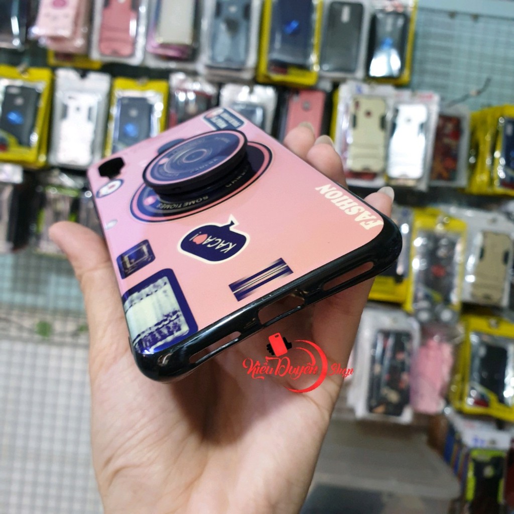 Ốp lưng Xiaomi Redmi Note 7 hình máy ảnh kèm giá đỡ và dây đeo