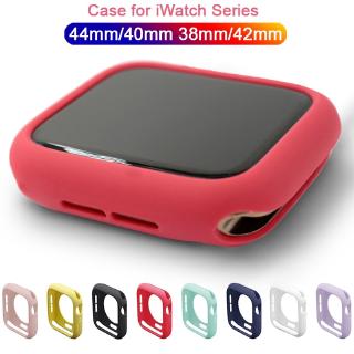 Ốp Silicone NhiềU MàU Cho ĐồNg Hồ Apple Watch Series SE 6 5 4 3 2 1 iWatch 38mm 42mm 40mm 44mm