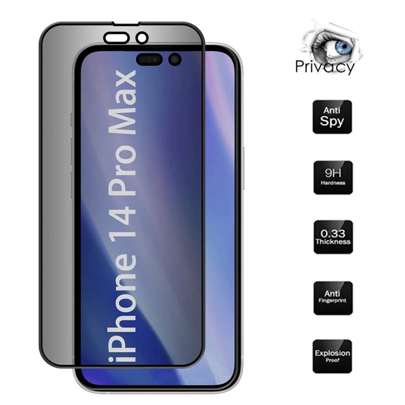 Kính cường lực TOPEWON bảo vệ màn hình chống nhìn trộm thích hợp cho IPhone 14 Plus 13 12 Pro Max Mini 6 8 7 Plus