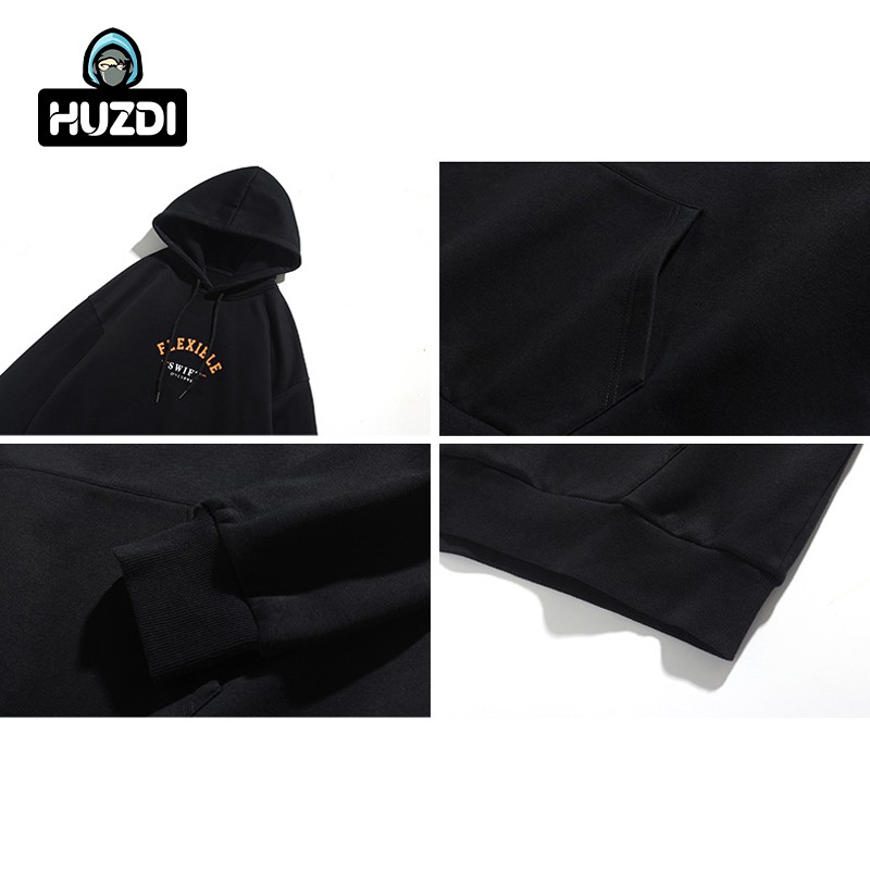 Áo Hoodie Nam Nữ Unisex HUZDI - Phong Cách Hàn Quốc Cá Tính, Chất Nỉ Cào Bông Dày Ấm - Mã HOD036 | BigBuy360 - bigbuy360.vn