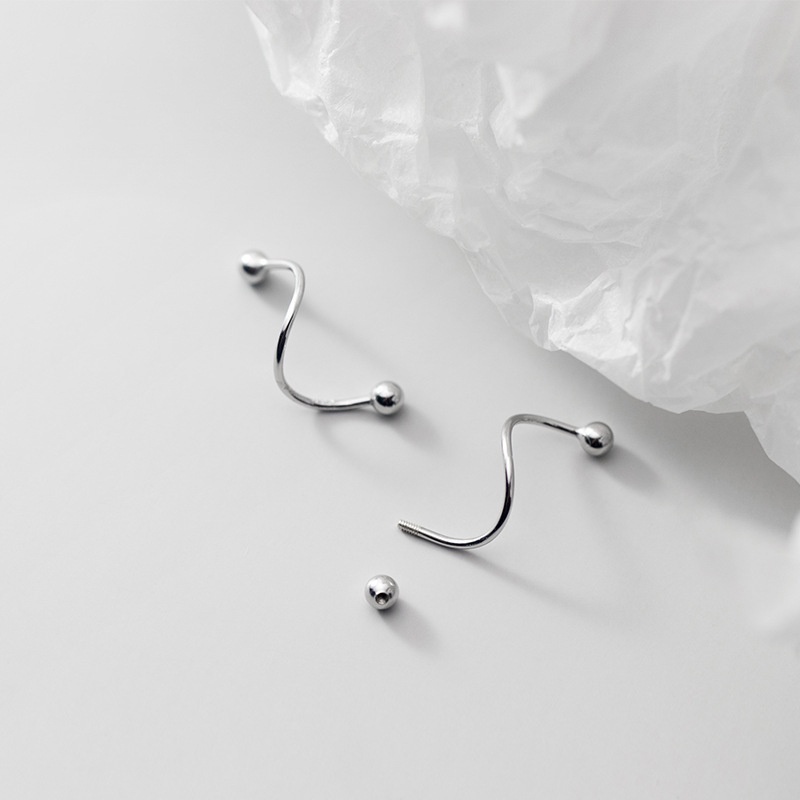 Bông Tai MAYEBE LAVEND Thép Titan Mạ Vàng 18k Hàn Quốc