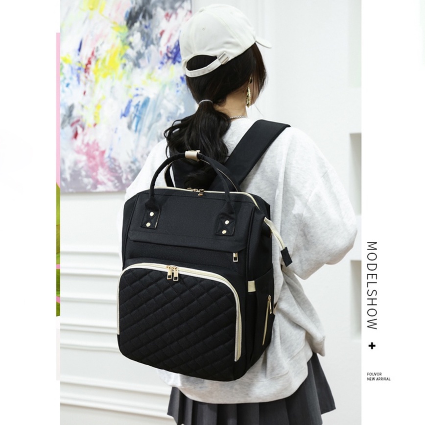 Ba Lô Đựng Đồ Dùng Em Bé Cho Mẹ Bỉm Sữa Phong Cách Mới