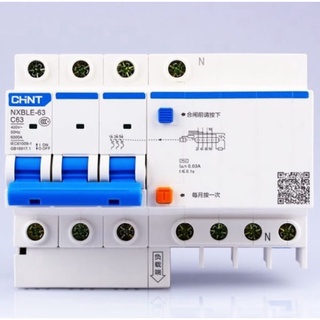 Cầu dao chống giật chống dòng dò 3p+n chint nxbe-40a-380v cb chống giật