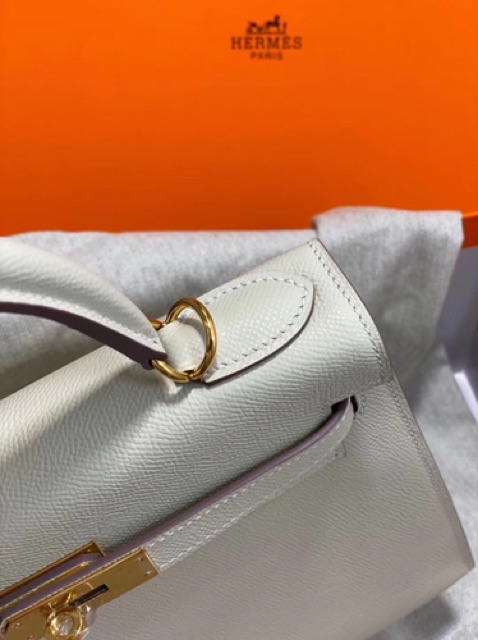 Túi Hm kelly siêu cấp màu trắng