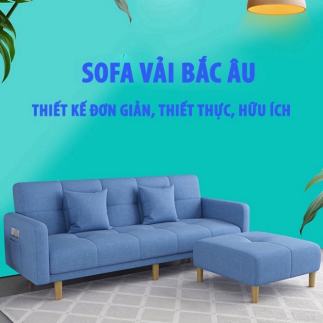 Bộ Sofa Phòng Khách Văn Phòng Đa Năng Thông Minh, Có thể ngả thành giường. Kích thước Ghế Rộng 180cm .