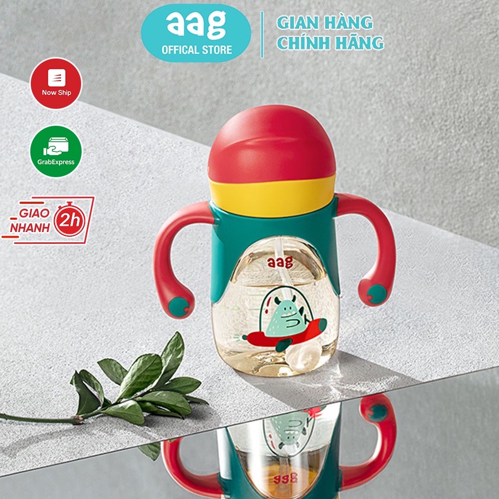 Bình uống nước cho bé AAG2007018 cốc uống nước chống sặc 240ml
