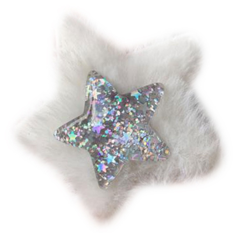 Kẹp Tóc Hình Ngôi Sao Năm Cánh Đính Kim Tuyến Lấp Lánh Nhiều Màu Sắc Cho Bé Biểu Diễn