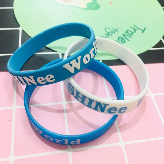 Vòng tay shinee 15k->6k, vòng cao su kpop shinee