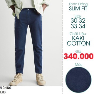 Quần Kaki Nam 5 Túi Slim Fit Màu Xanh Đen - FO76 Shop Kho Hàng Xuất Dư