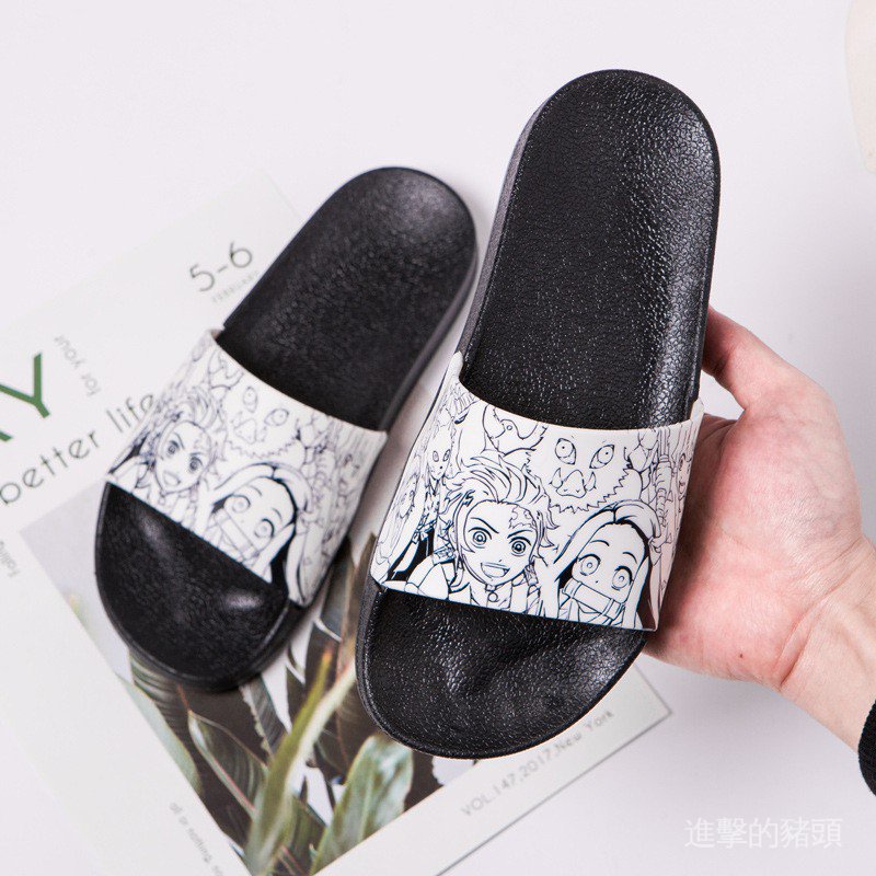 Dép Xỏ Ngón In Hình Anime Demon Slayer 'S Blade Hai Chiều