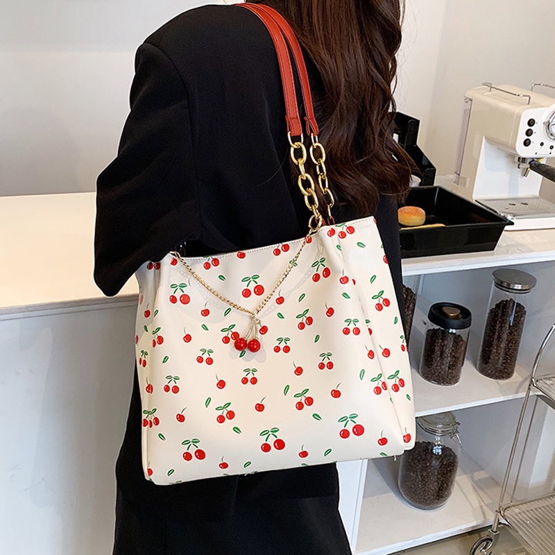 Túi Đeo Vai Sức Chứa Lớn Họa Tiết Hoa Dành Cho Nữ