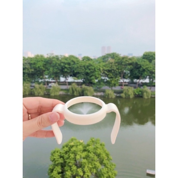 [SẴN] Tay cầm bình sữa GROSMIMI cổ rộng ba màu trắng/đen/be (có tách set ko hộp)