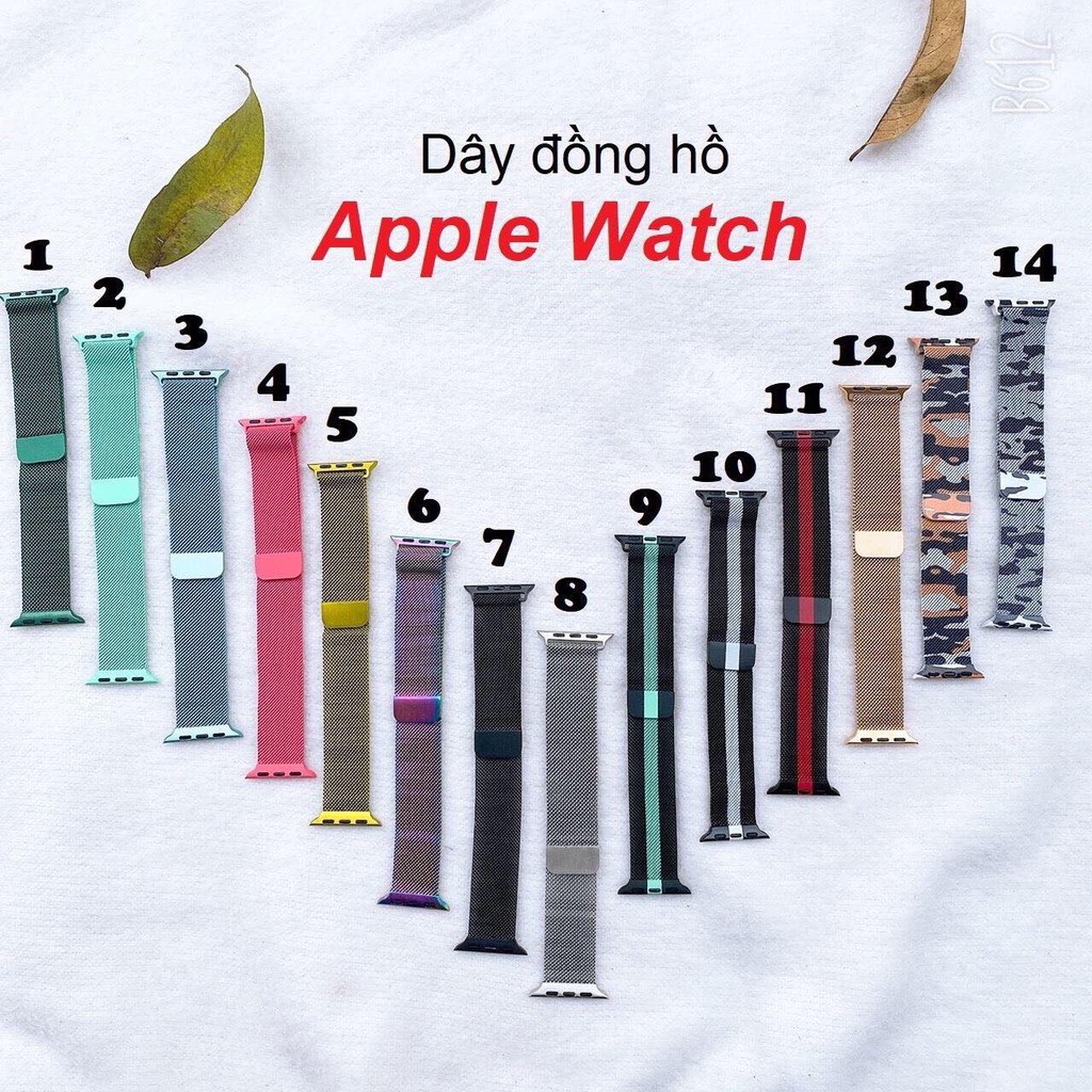 Dây Đeo Apple Watch Series 1/2/3/4/5/6 Bằng Thép Chống Gỉ