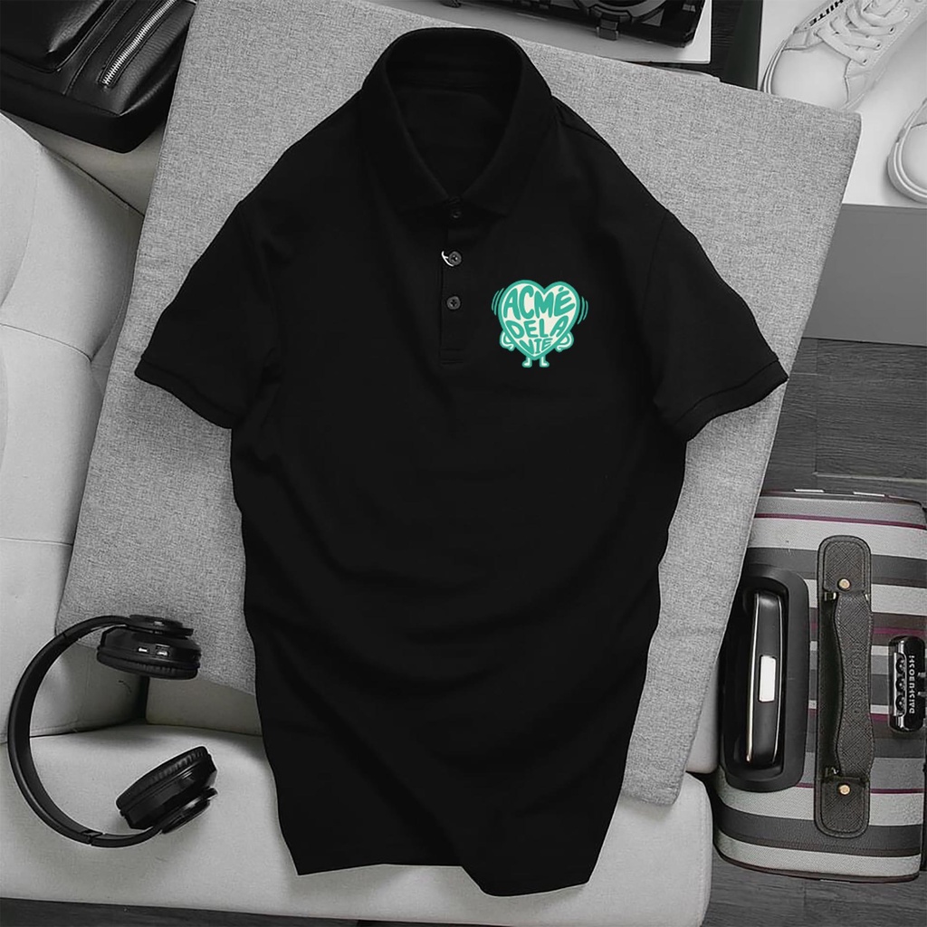 Áo POLO ADLV, chất Thun Cá Sấu Poly Thái full size Nam Nữ, Áo có cổ trắng đen, cổ trụ Form chuẩn, KKimShop