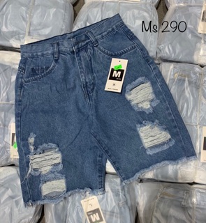 Quần jeans ngố rách