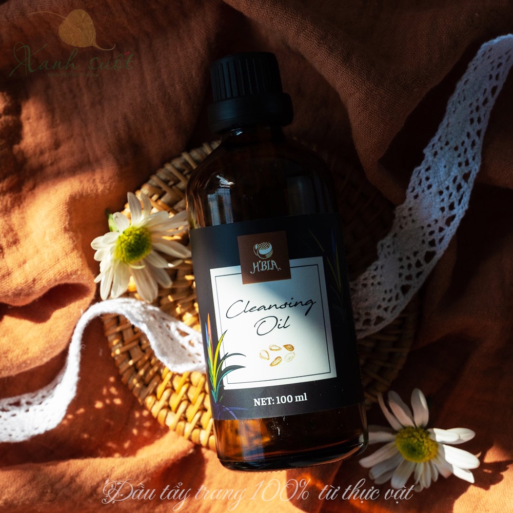 [H'Bia] Dầu Tẩy Trang Lá Nếp - H'Bia Cleansing Oil [Xanh Suốt]