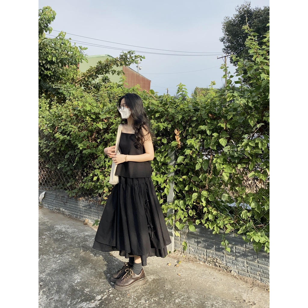 Chân váy cột dây