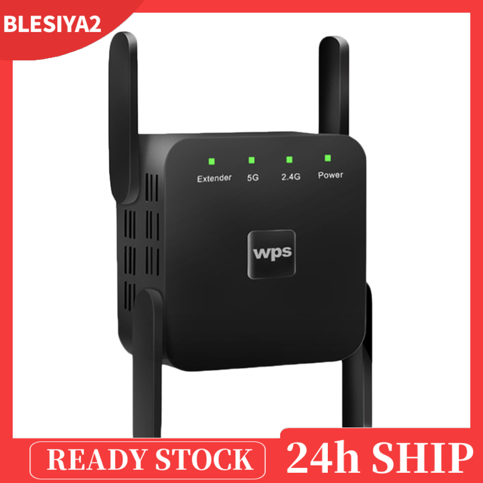 (Hàng Mới Về) Bộ Khuếch Đại Sóng Wifi Không Dây 1200mbps 2.4g 5g 4 Đầu Cắm Eu | BigBuy360 - bigbuy360.vn