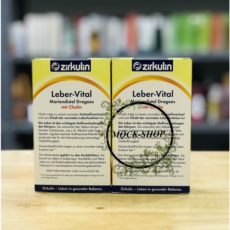 Viên uống Bổ Gan Zirkulin Leber Vital Mariendistel Dragees, 60 viên ĐỨC | BigBuy360 - bigbuy360.vn