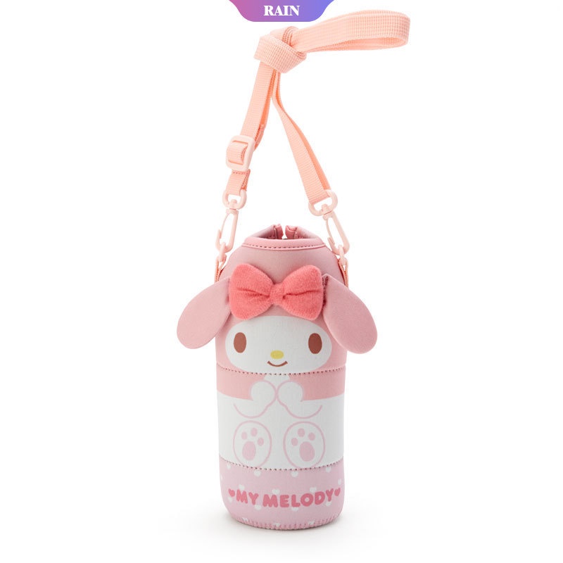 Túi Đeo Chéo Đựng Bình Nước Thủy Tinh Hình My Melody Cinnamoroll Kuromi Pom Purin Hoạt Hình Dễ Thương Cho Trẻ Em [RAIN]