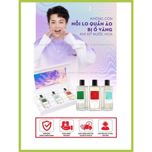 F Fresh Spray - Nước Hoa Công Nghệ Mới Tích Hợp Tính Năng Lưu Hương Quần Áo