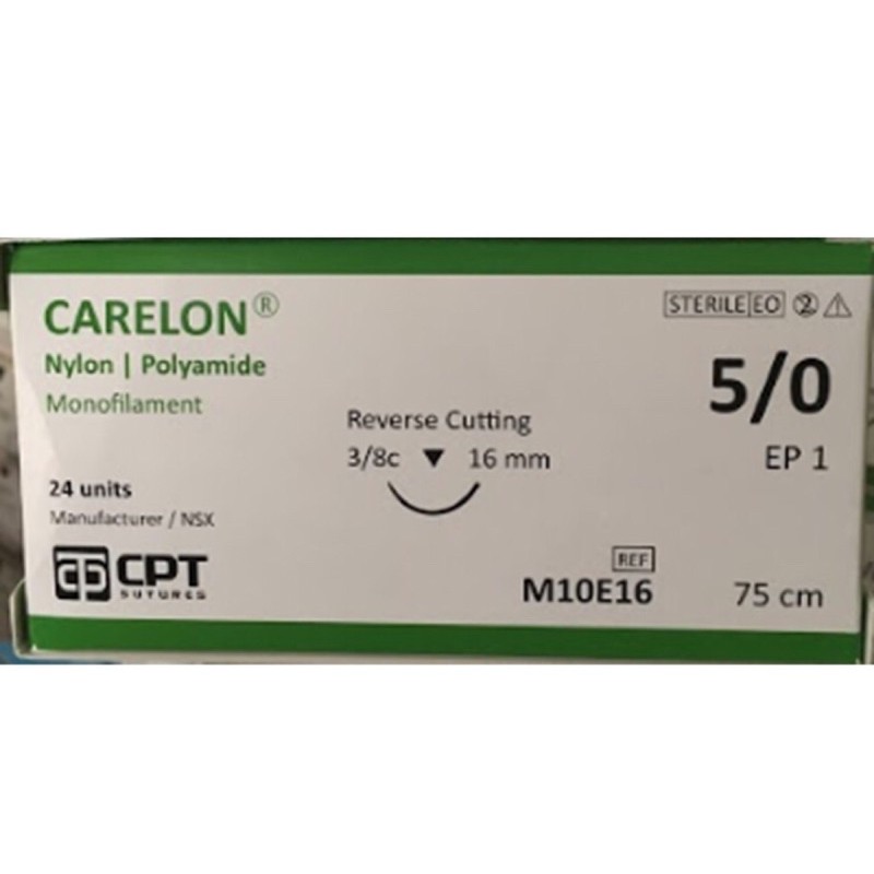 CHỈ PHẪU THUẬT NYLON 5/0 - CARELON 5/0 - CPT - VN