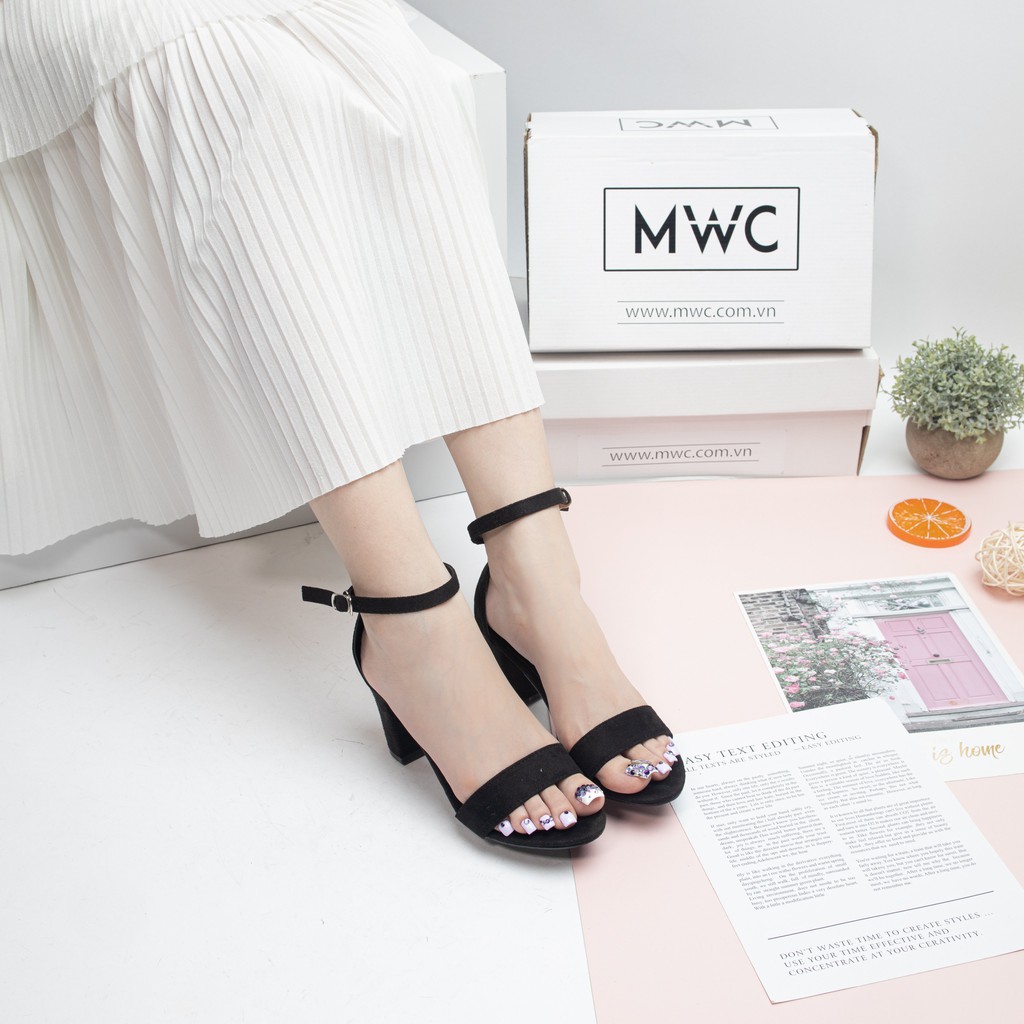 Giày cao gót nữ quai ngang MWC NUCG- 3502