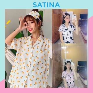 Đồ ngủ bộ ngủ lụa nữ pijama sexy mua hè ĐB3