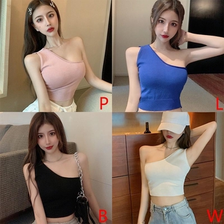 Korean style design solid color two-piece top for women*Nanjr