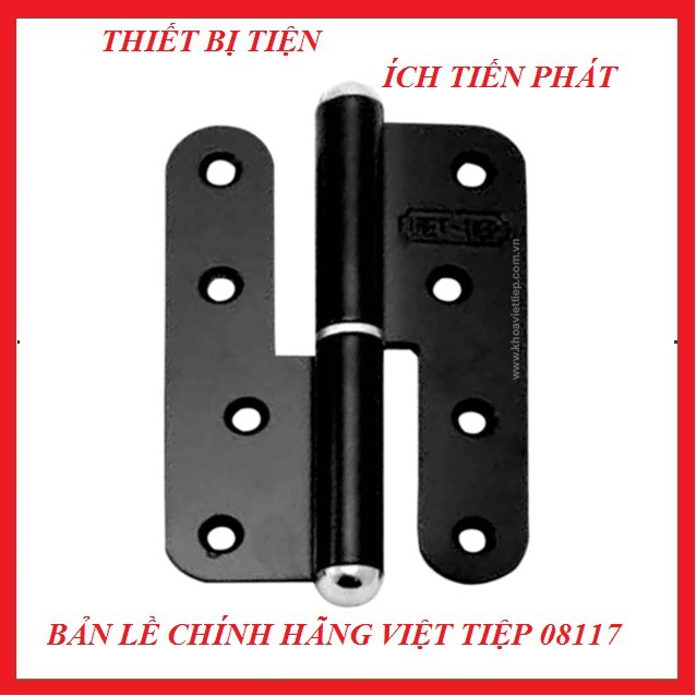 [CHÍNH HÃNG] Bản Lề Sơn VIỆT TIỆP 08117 Bộ 2 Cặp Màu Đen, Dòng Cao Cấp