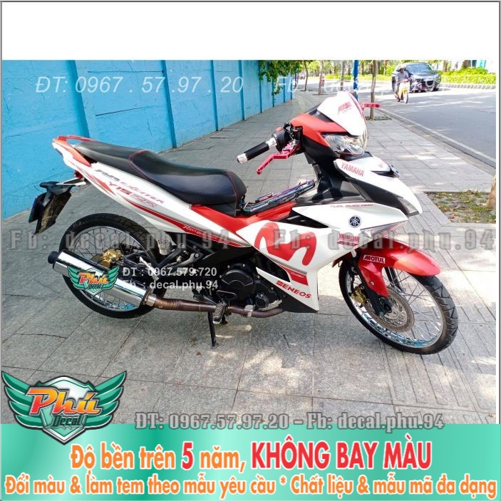 Tem rời Exciter 150 Movistar Trắng đỏ (H) -1